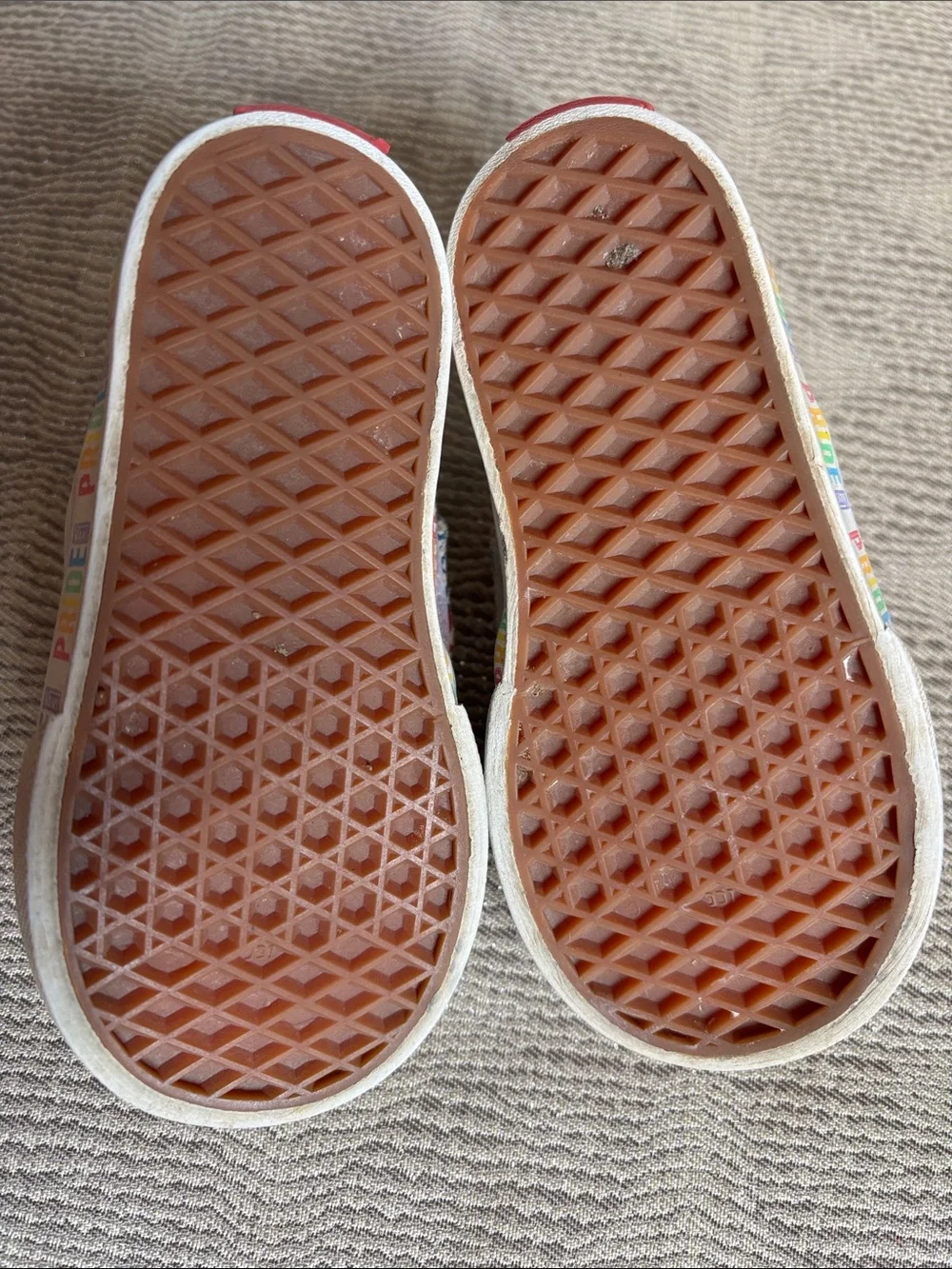 Vans Pride Rainbow Patchwork Classic Slip-On Sneakers Baby 5.5
